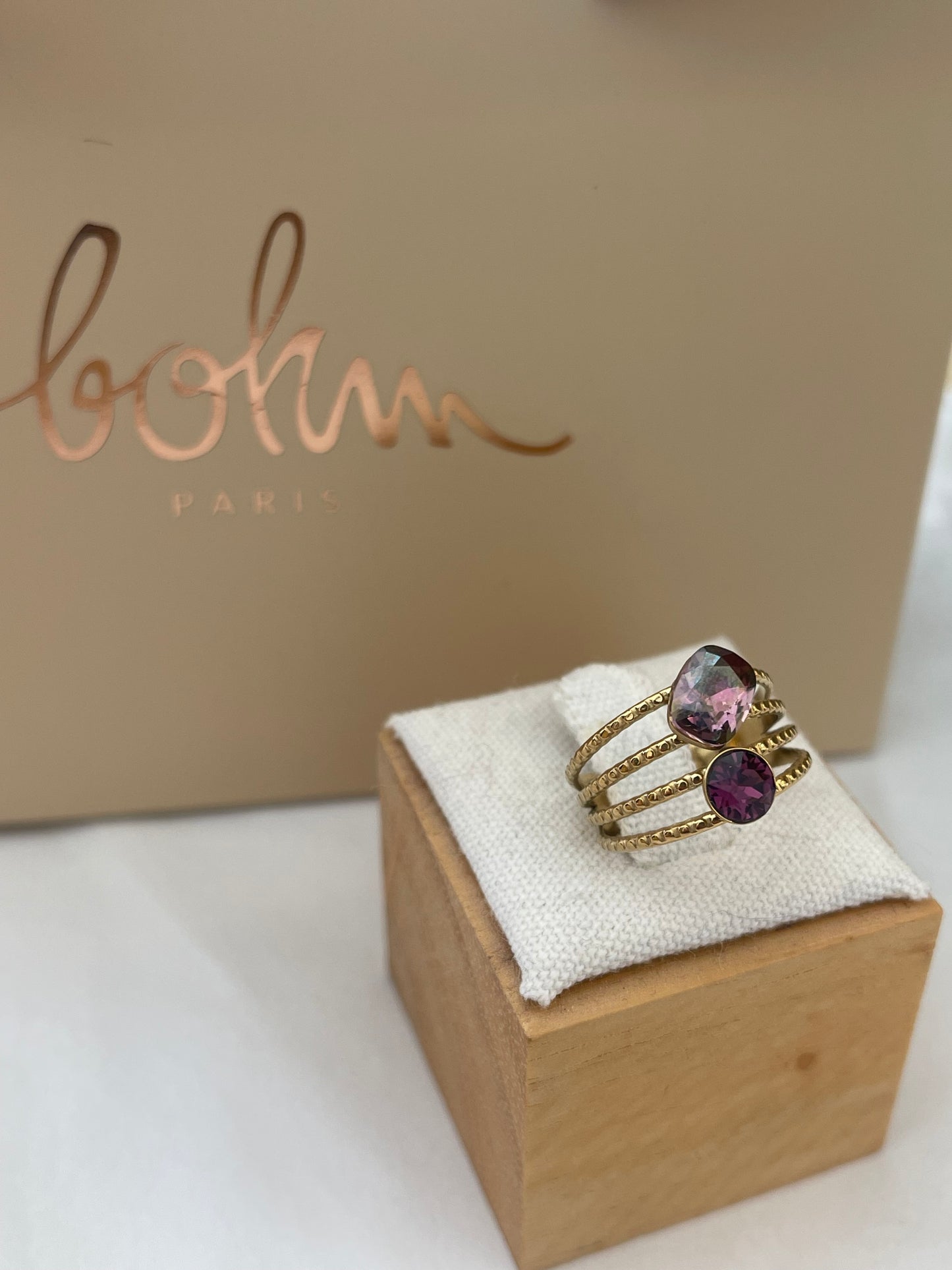 Bague Mya cassis
