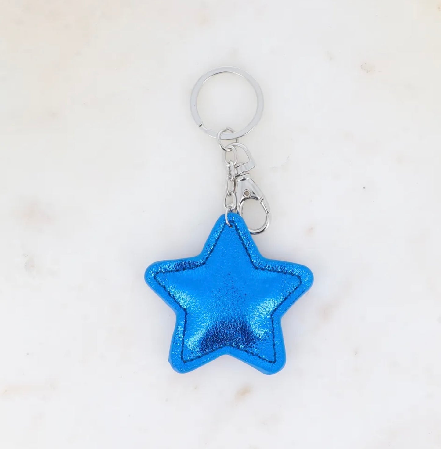 Porte clé étoile bleu