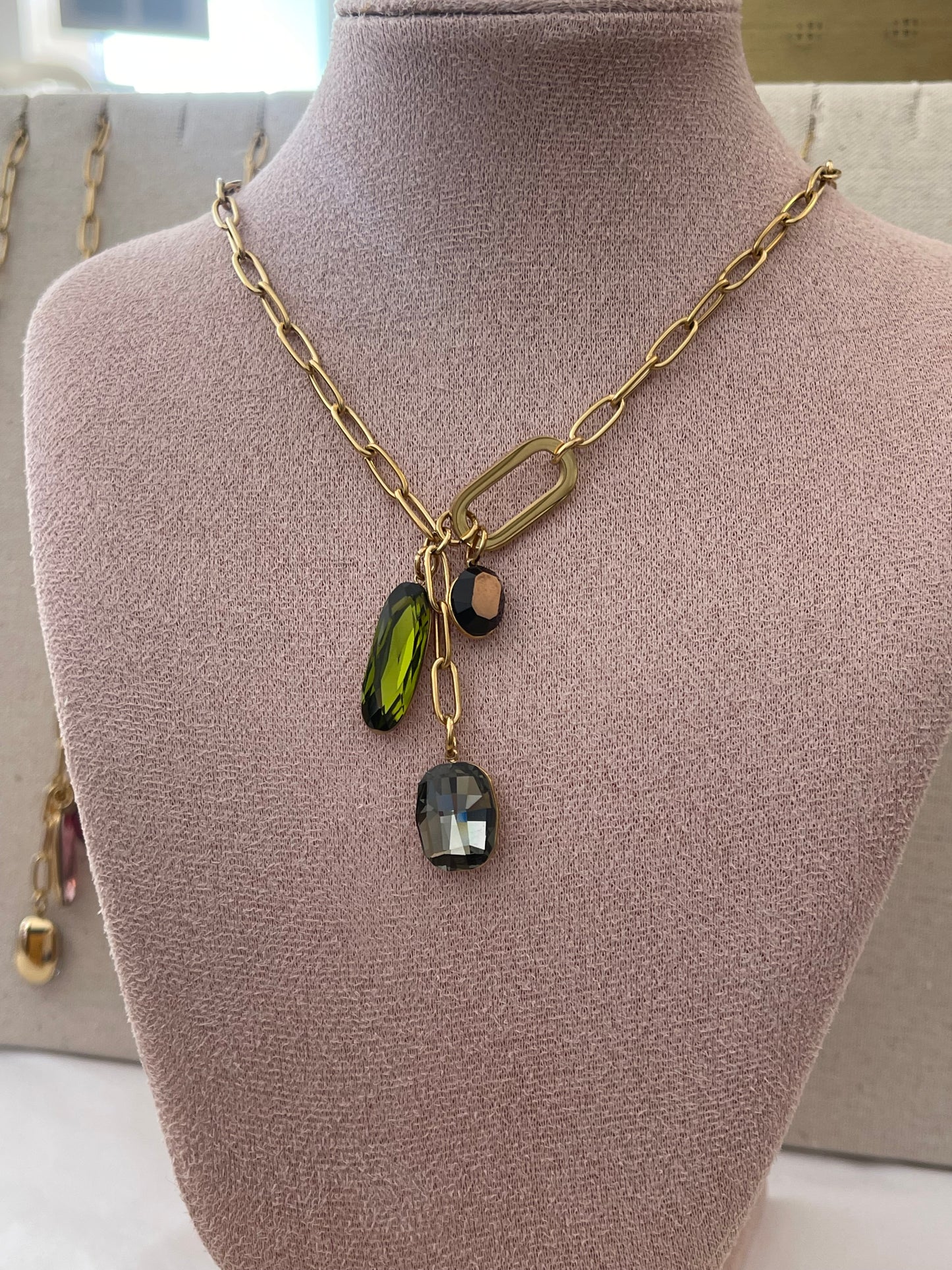 Collier mirage vert