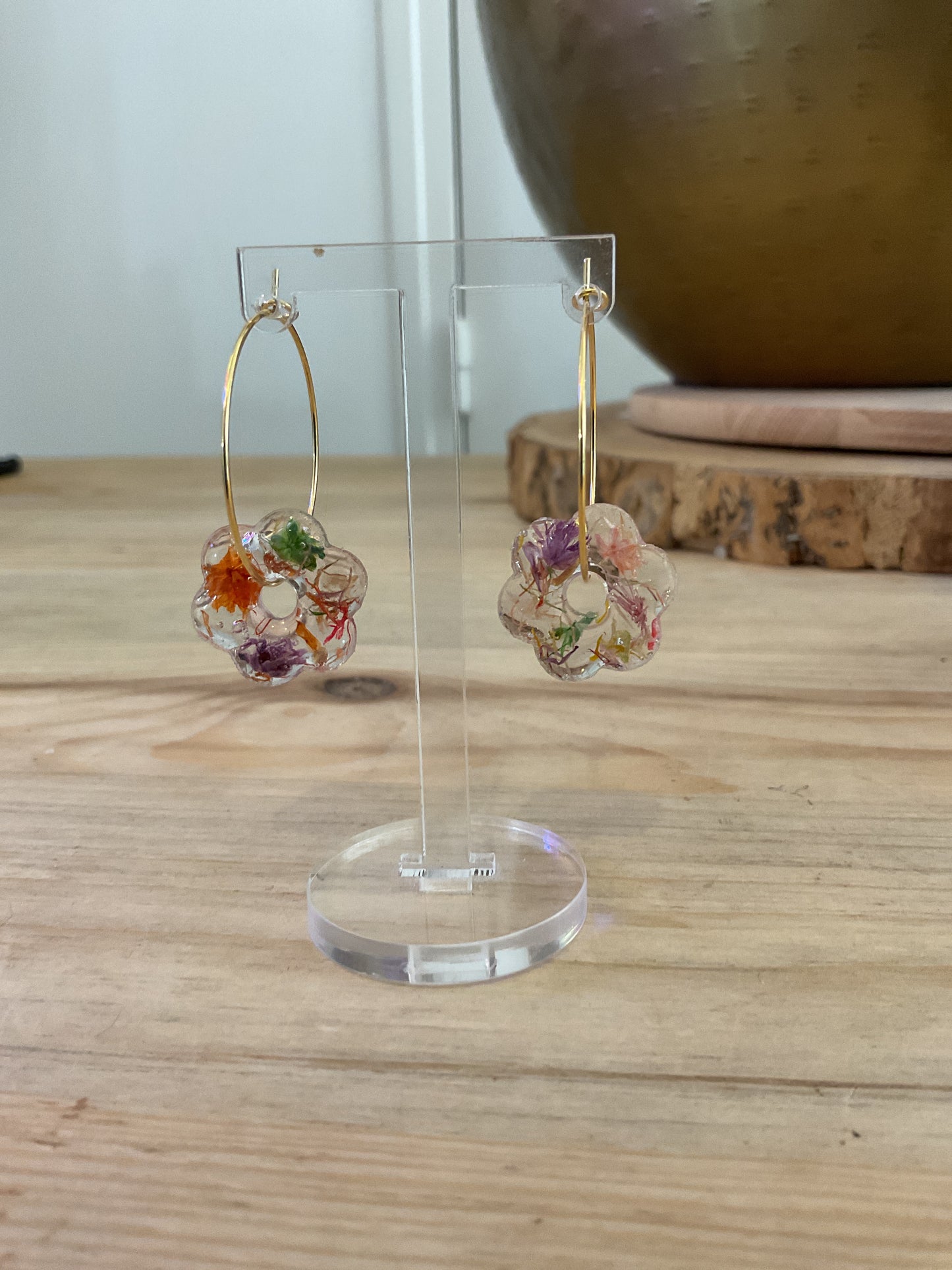 Boucles d’oreilles Ambre