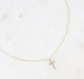 Collier croix doré