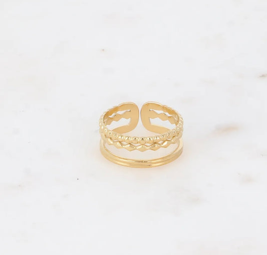 Bague Celia argenté ou dorée