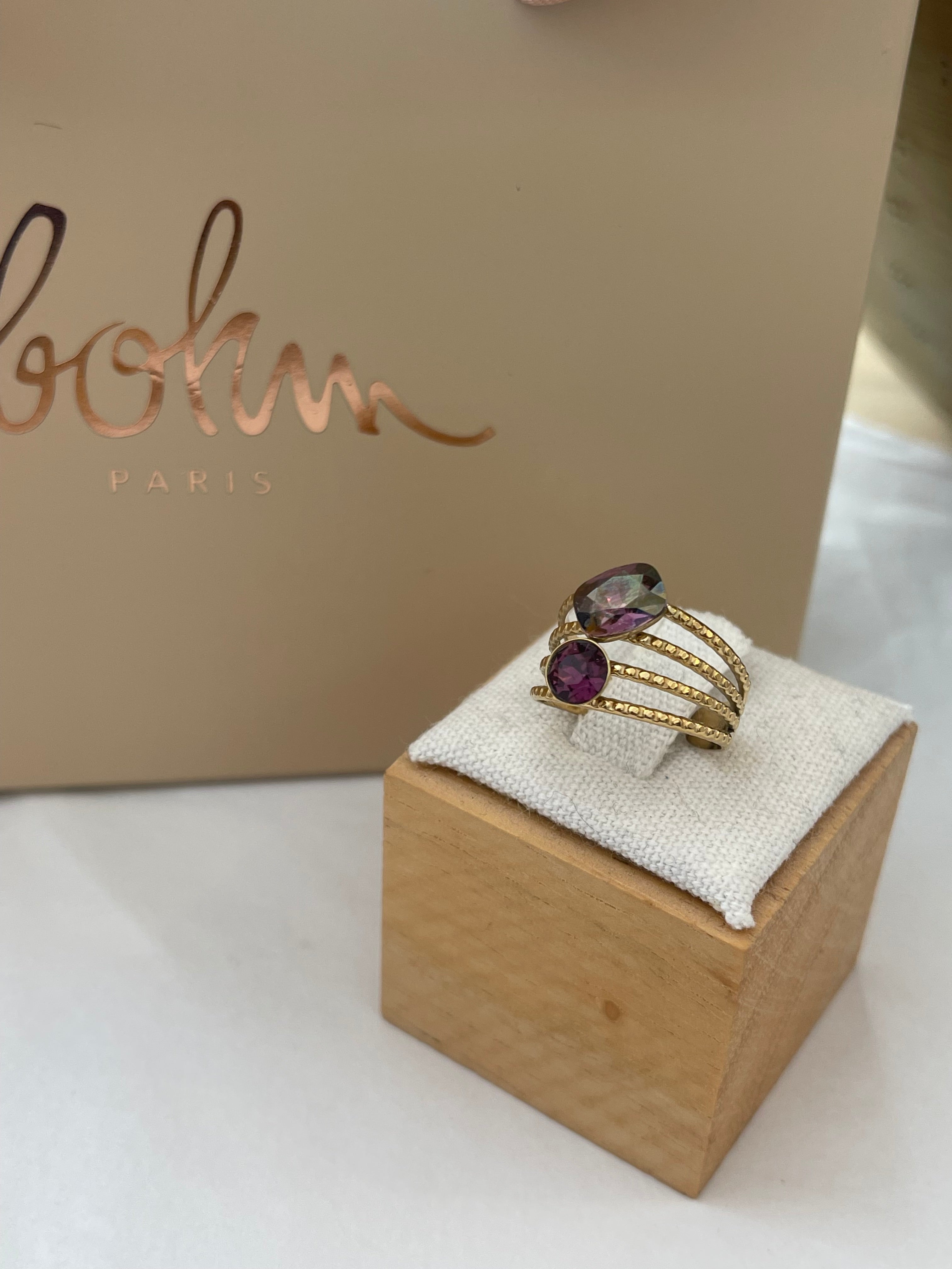 Bague Mya cassis