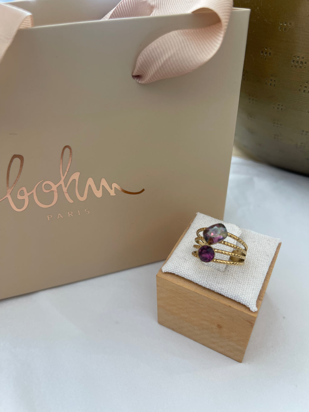 Bague Mya cassis