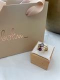 Bague Mya cassis