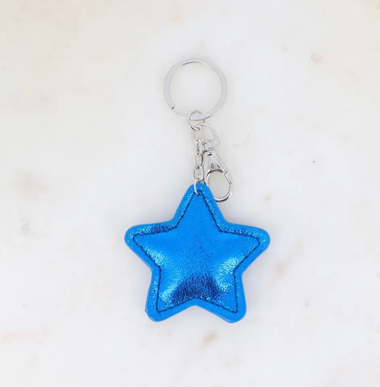 Porte clé étoile bleu