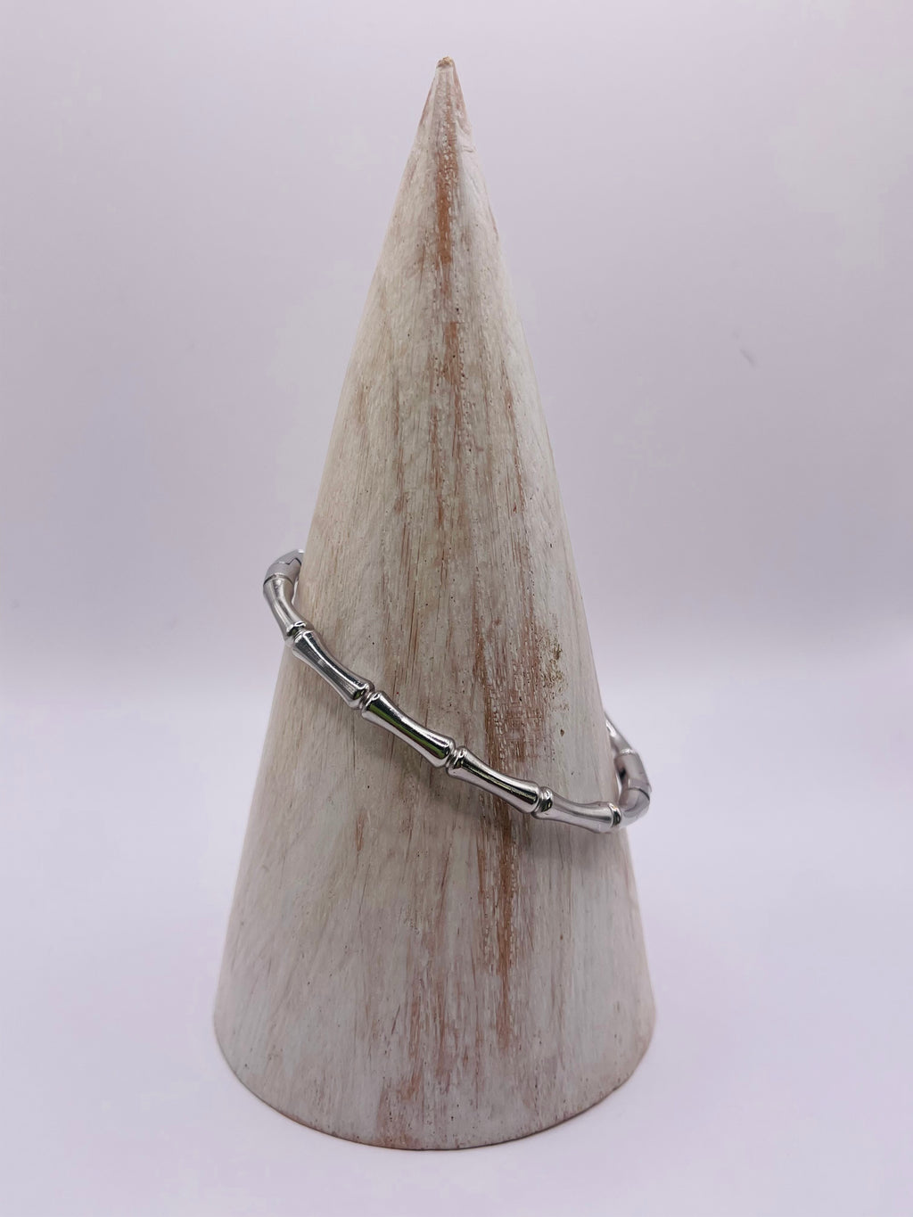 Bracelet bambou argenté