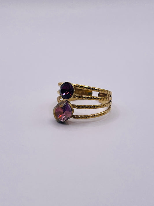 Bague Mya cassis