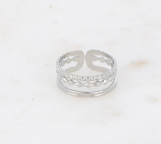 Bague Celia argenté ou dorée