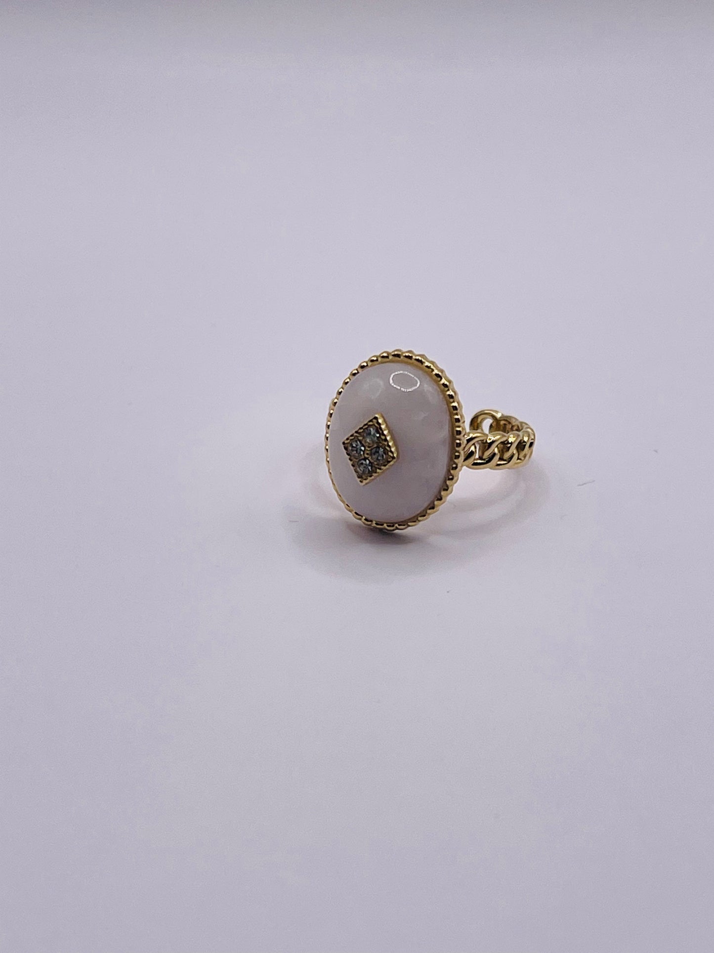 Bague Mayane quartz blanche