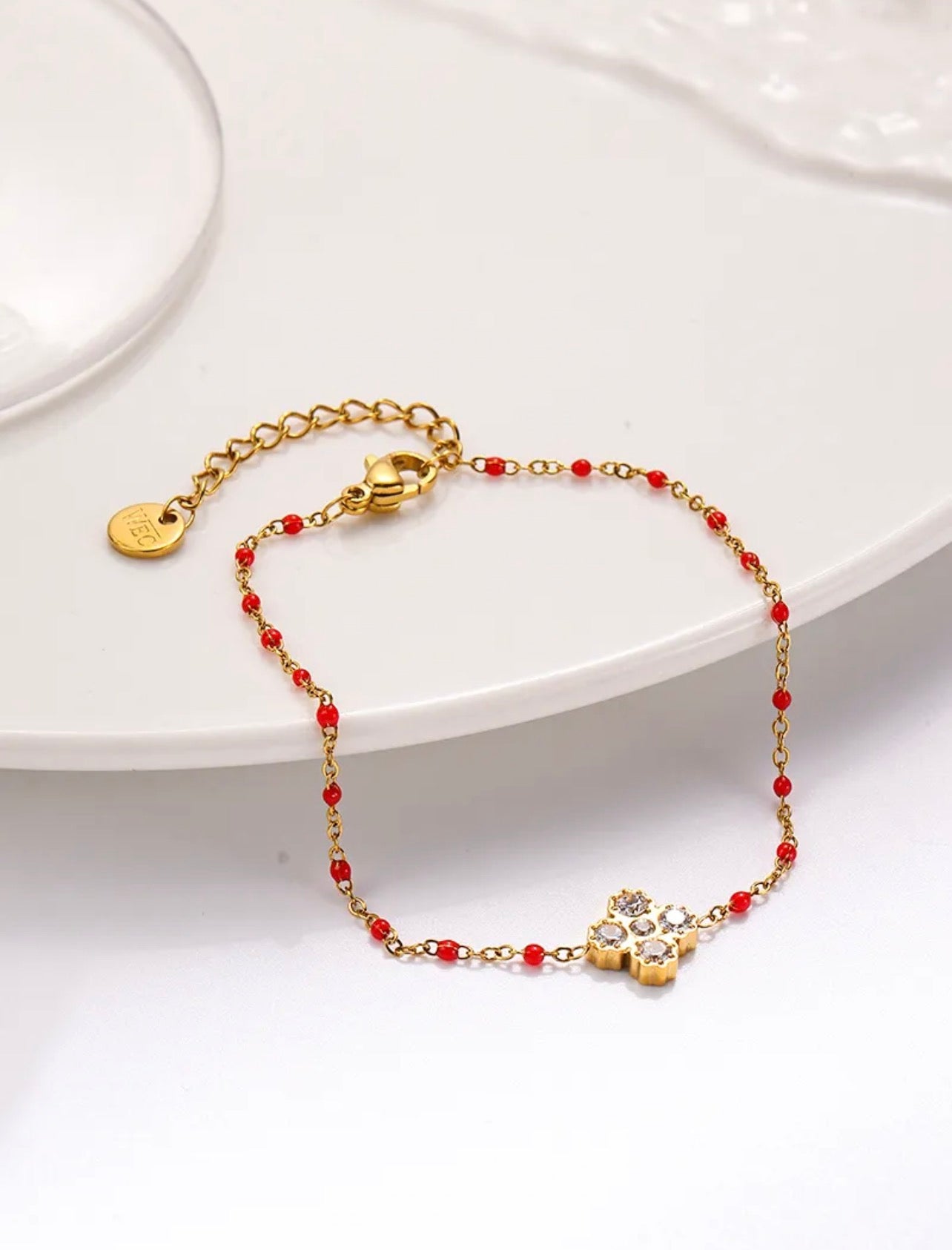 ￼Bracelet Lucie rouge