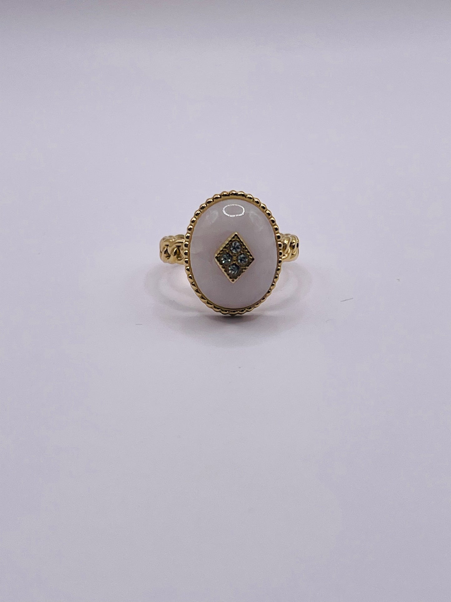 Bague Mayane quartz blanche